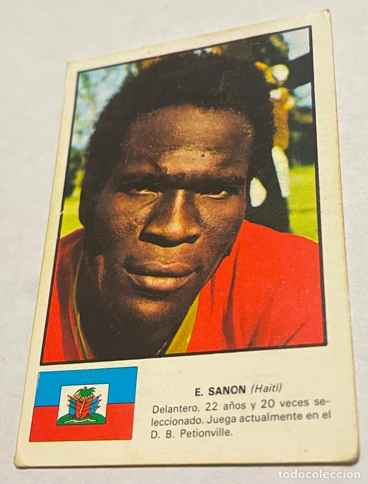 Football Stickers: DISGRA MUNICH 1974 CROMO FUTBOL WORLD ASES MUNDIAL 74 E. SANON Holanda,0,70Despegado