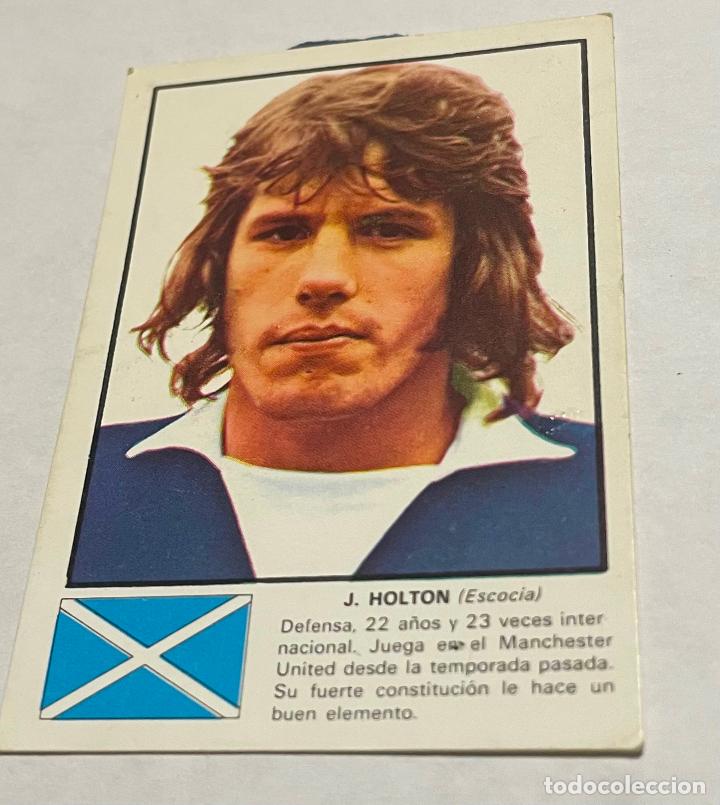 Football Stickers: DISGRA MUNICH 1974 CROMO FUTBOL WORLD ASES MUNDIAL 74 J. HOLTON Escocia Despegado