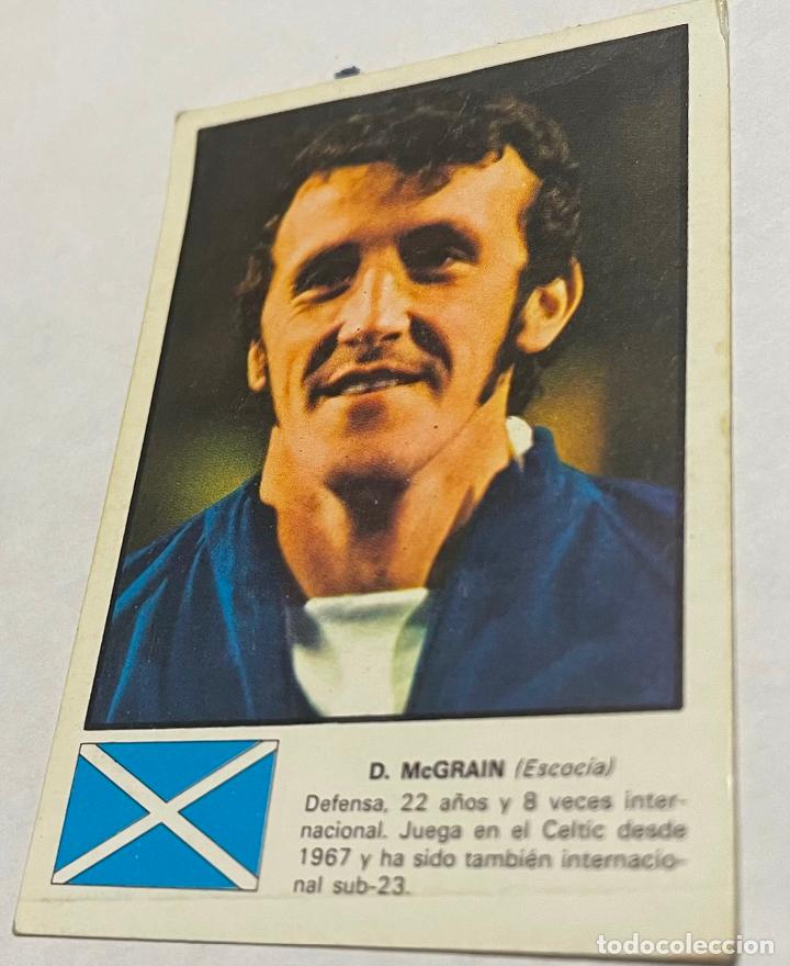 Football Stickers: DISGRA MUNICH 1974 CROMO FUTBOL WORLD ASES MUNDIAL 74 D. MCGRAIN Escocia Despegado