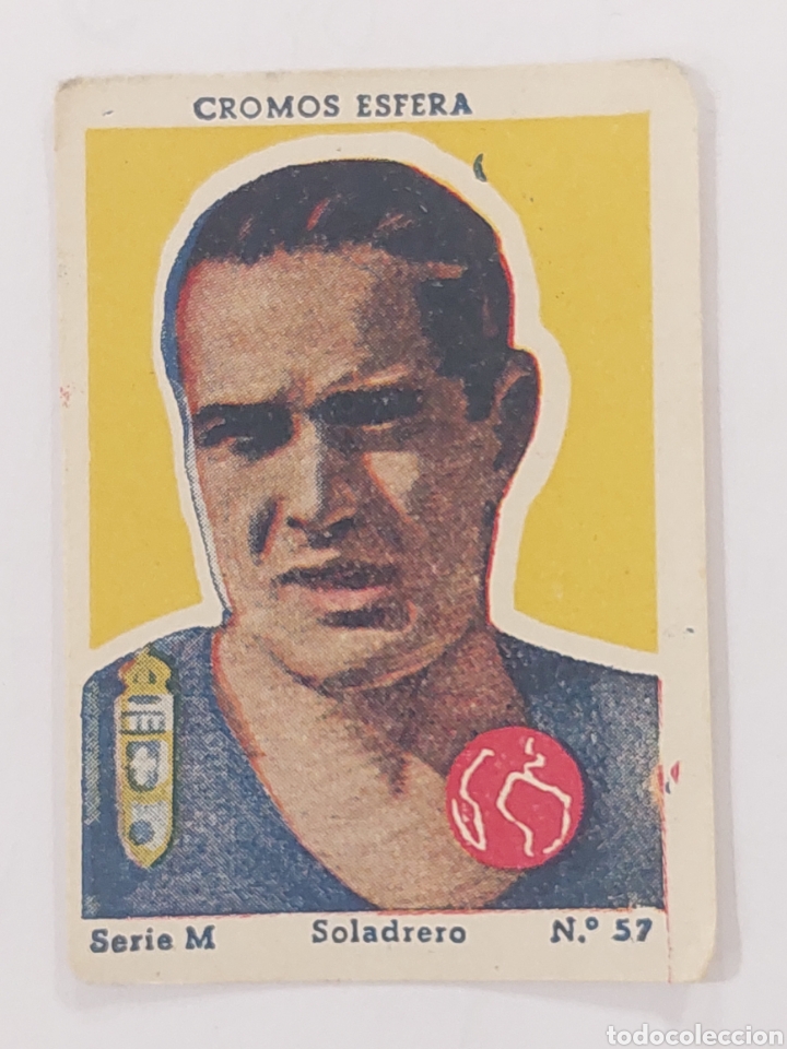 Football Stickers: Cromos esfera f&uacute;tbol. Soladrero . Serie M . N&uacute;mero 57 . Ameller