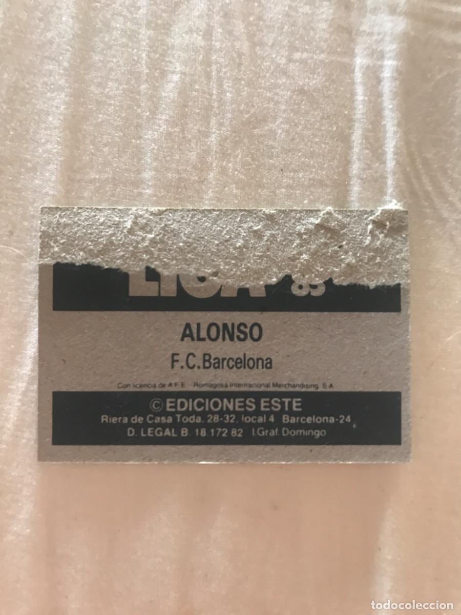Cromos de f&uacute;tbol: Alonso - Foto 2