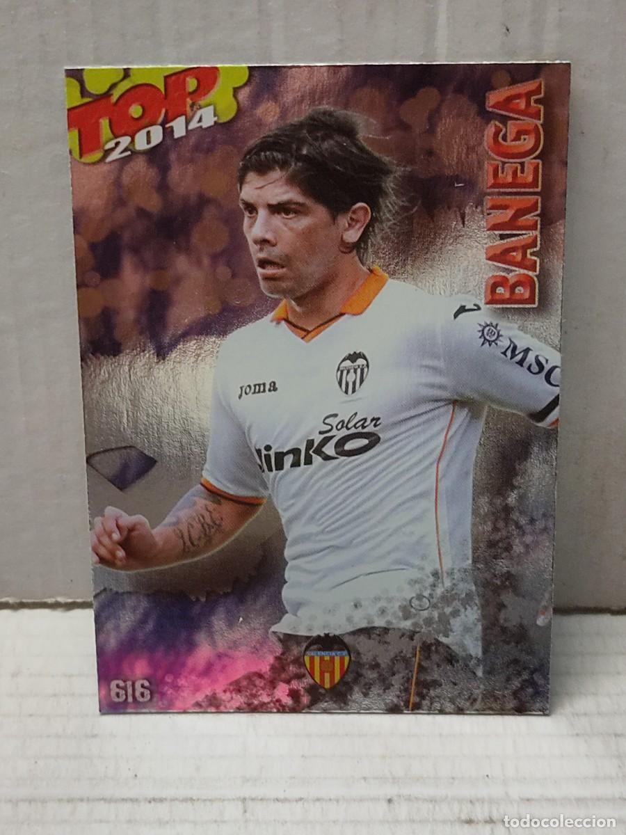 Fu&szlig;ball-Sticker: Cromo QUIZ Las Fichas de la liga 2014 13 14 MUNDICROMO -TOP 2014 BRILLO AZUL- BANEGA 616