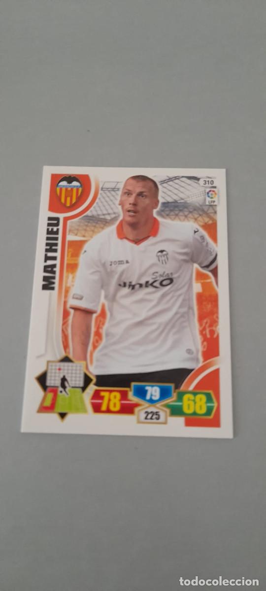 Cromos de f&uacute;tbol: Adrenalyn 13/14. 310- Mathieu. Valencia. - Foto 1
