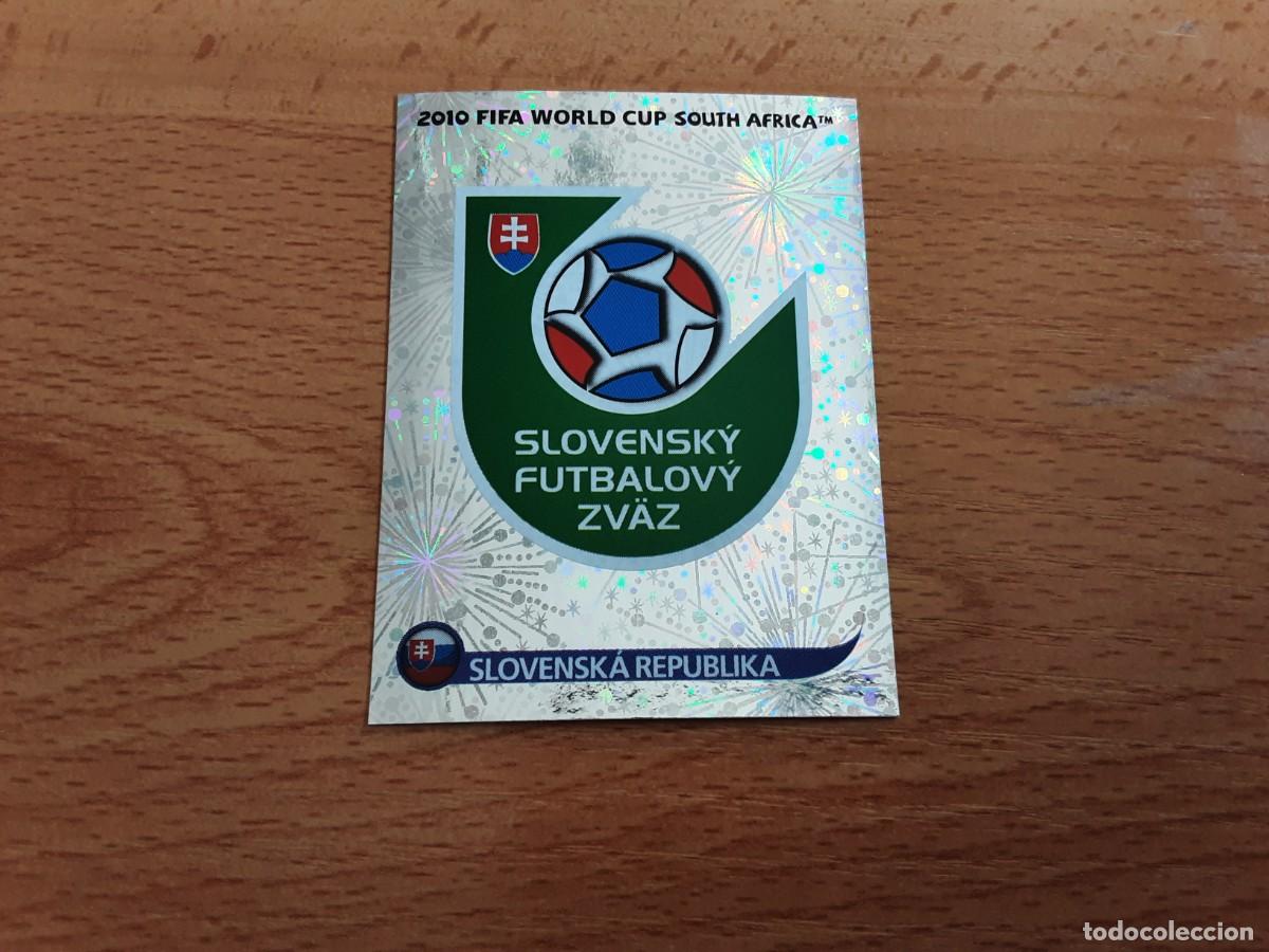 Football Stickers: CROMO FUTBOL MUNDIAL 2010 PANINI 468.ESCUDO-ESLOVAQUIA-NUNCA PEGADO