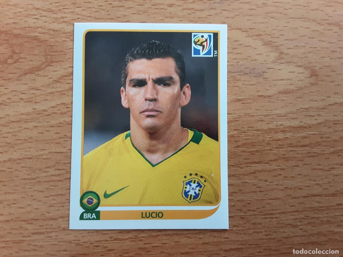 Cromos de F&uacute;tbol: CROMO FUTBOL MUNDIAL 2010 PANINI 489.LUCIO-BRASIL-NUNCA PEGADO