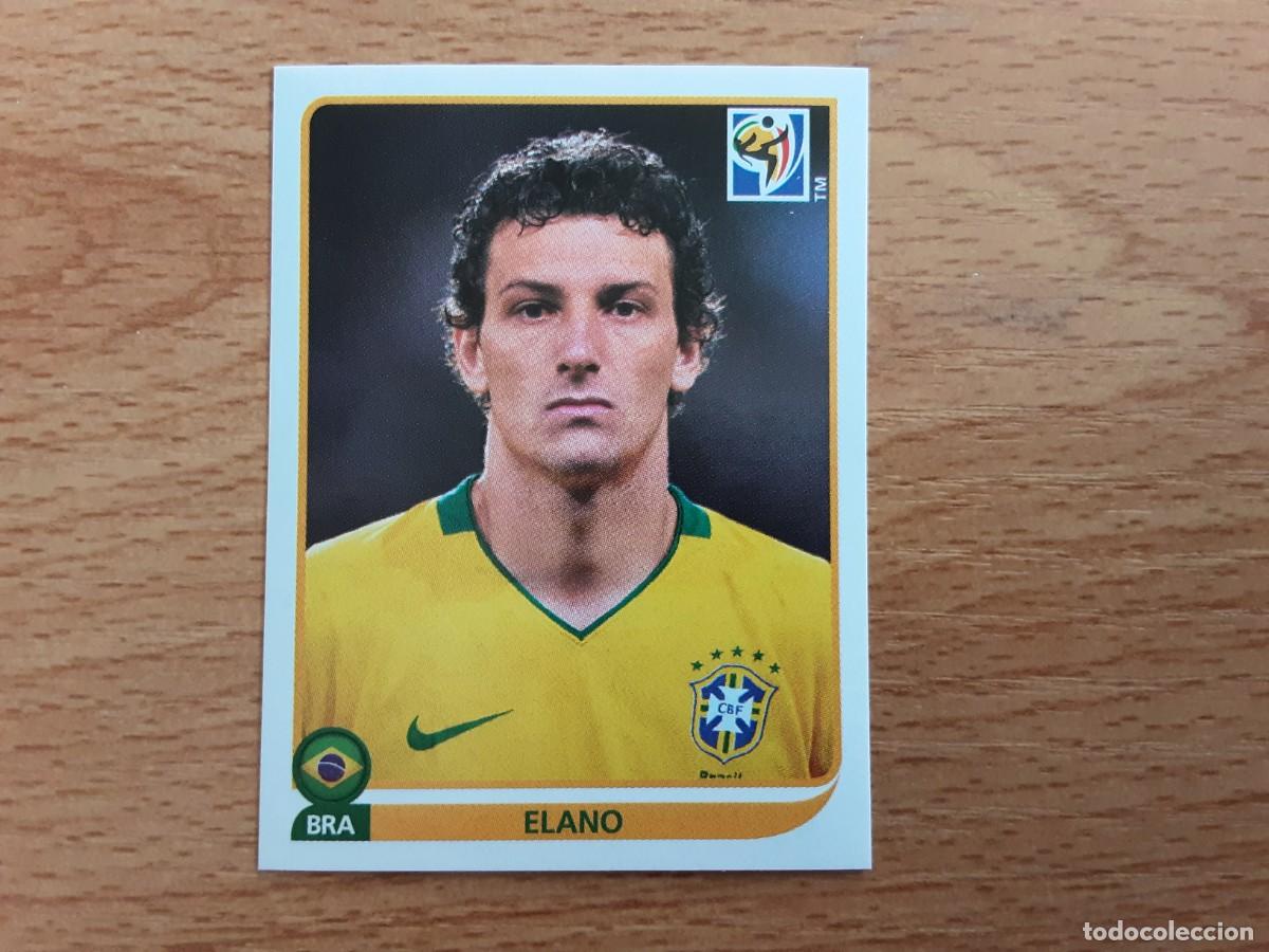 Football Stickers: CROMO FUTBOL MUNDIAL 2010 PANINI 498.ELANO-BRASIL-NUNCA PEGADO