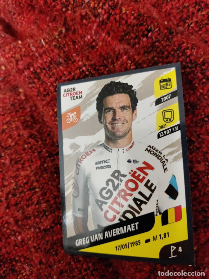Fu&szlig;ball-Sticker: ag2r van avermaet 49 tour de francia 2022 le tour de france 2002 trading card sin pegar