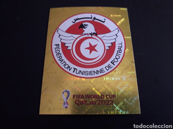 Football Stickers: ESCUDO T&Uacute;NEZ N&deg; 2 COPA MUNDIAL DE F&Uacute;TBOL QATAR 2022 22 PANINI SIN PEGAR PEDIDO M&Iacute;NIMO 3&euro;