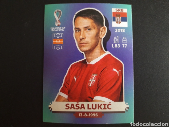 Football Stickers: SA&Scaron;A LUKIĆ SERBIA N&deg; 12 COPA MUNDIAL DE F&Uacute;TBOL QATAR 2022 22 PANINI SIN PEGAR PEDIDO M&Iacute;NIMO 3&euro;.