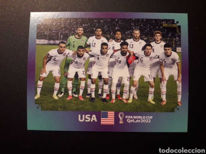 Football Stickers: EQUIPO USA N&deg; 1 COPA MUNDIAL DE F&Uacute;TBOL QATAR 2022 22 PANINI SIN PEGAR PEDIDO M&Iacute;NIMO 3&euro;