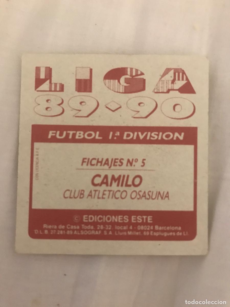 Cromos de f&uacute;tbol: Camilo - Foto 2