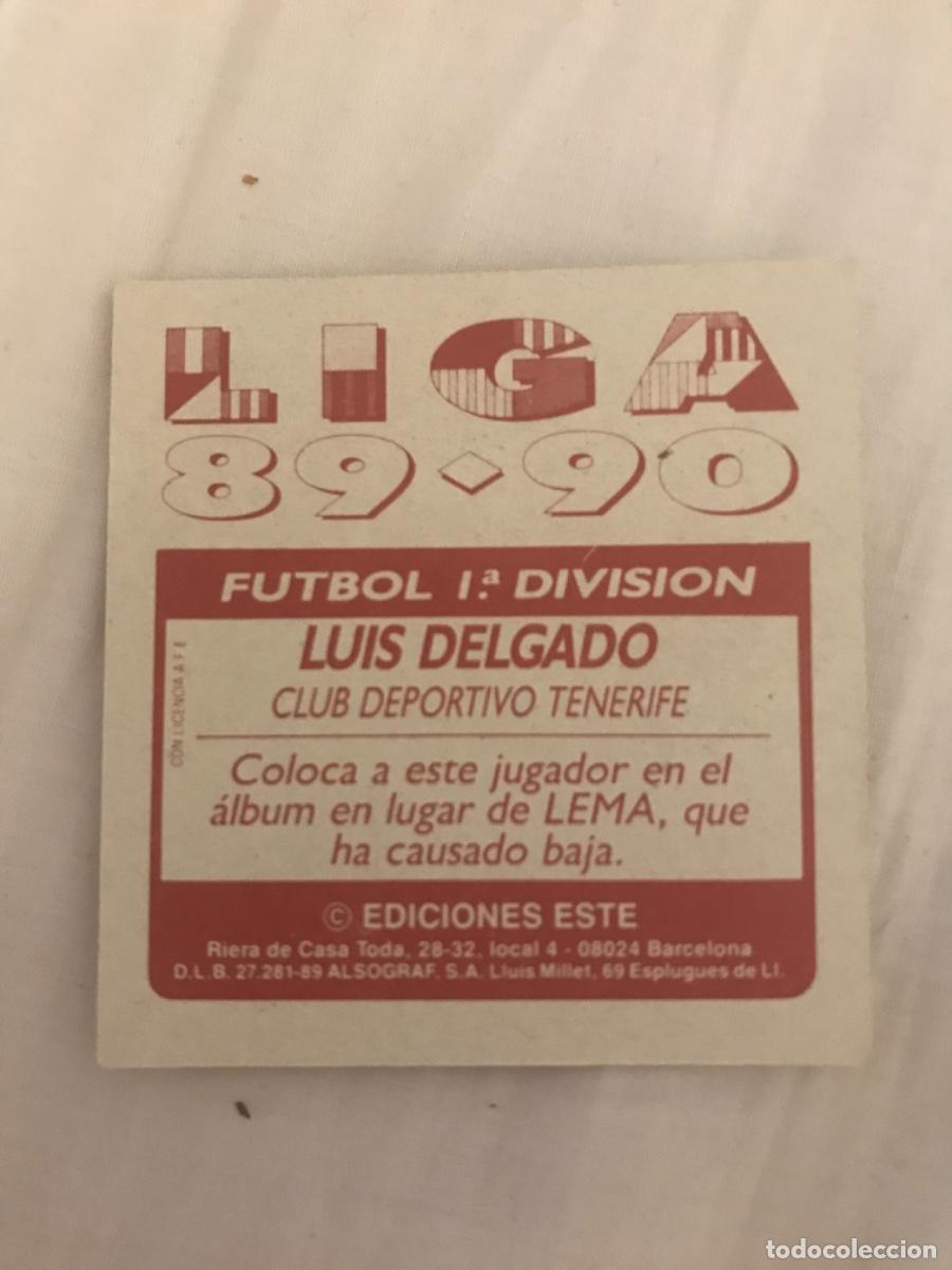 Cromos de f&uacute;tbol: Luis Delgado - Foto 2