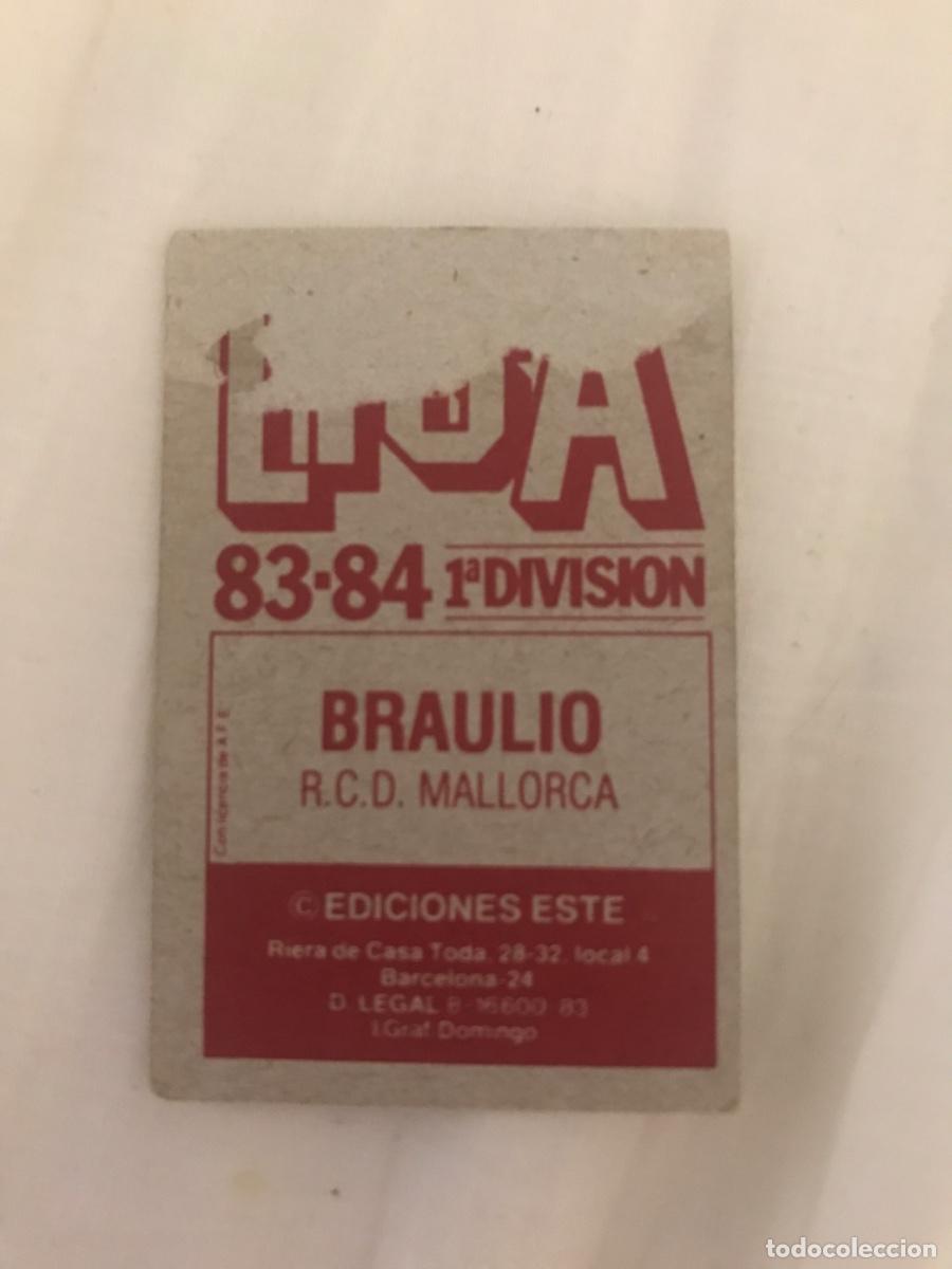 Cromos de f&uacute;tbol: Braulio - Foto 2