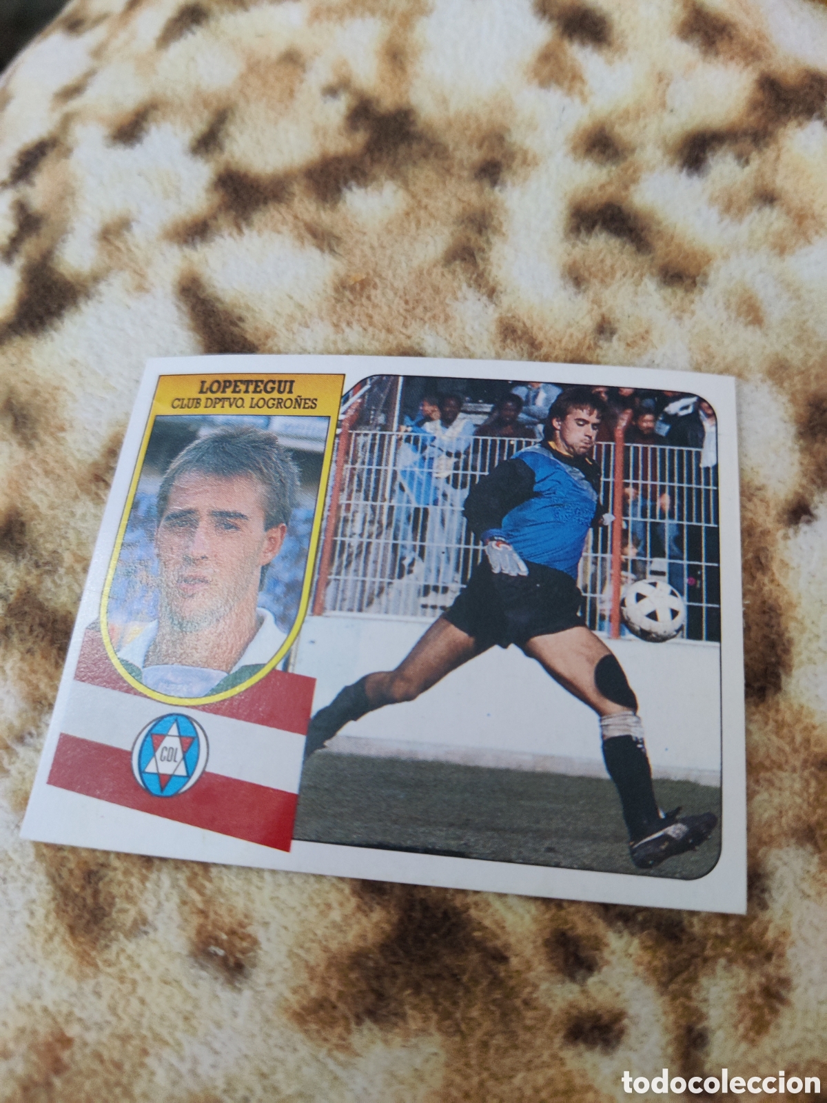 Cromos de f&uacute;tbol: Lopetegui logro&ntilde;es Este 1991 1992 91 92 - Foto 1