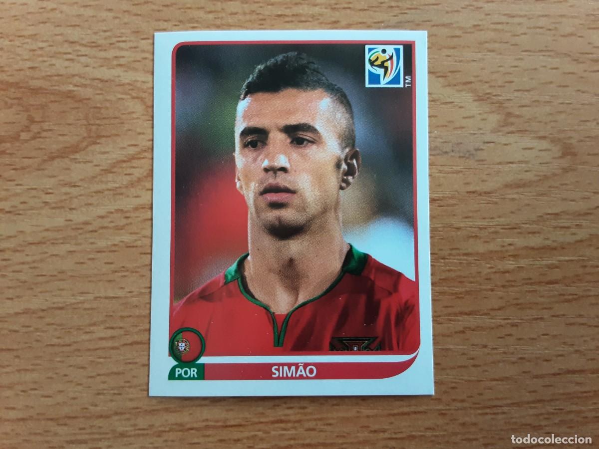 Football Stickers: CROMO FUTBOL MUNDIAL 2010 PANINI 558.SIMAO-PORTUGAL-NUNCA PEGADO