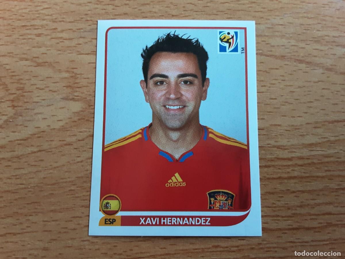 Cromos de f&uacute;tbol: CROMO FUTBOL MUNDIAL 2010 PANINI 573.XAVI-ESPA&Ntilde;A-NUNCA PEGADO