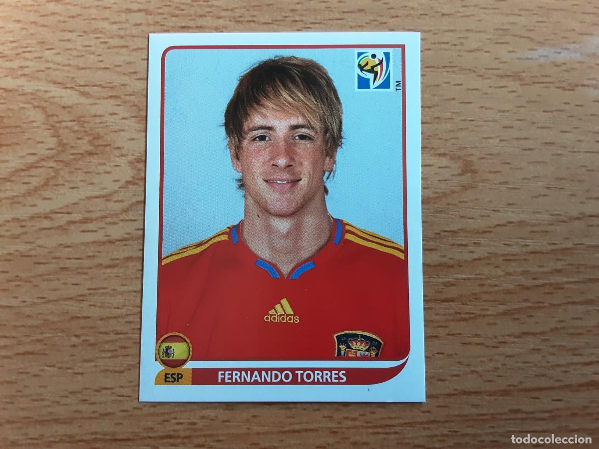 Football Stickers: CROMO FUTBOL MUNDIAL 2010 PANINI 580.FERNANDO TORRES-ESPA&Ntilde;A-NUNCA PEGADO