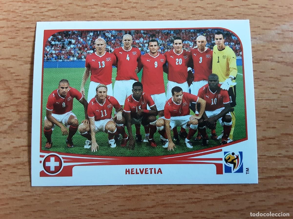 Cromos de f&uacute;tbol: CROMO FUTBOL MUNDIAL 2010 PANINI 581.ALINEACION-SUIZA-NUNCA PEGADO