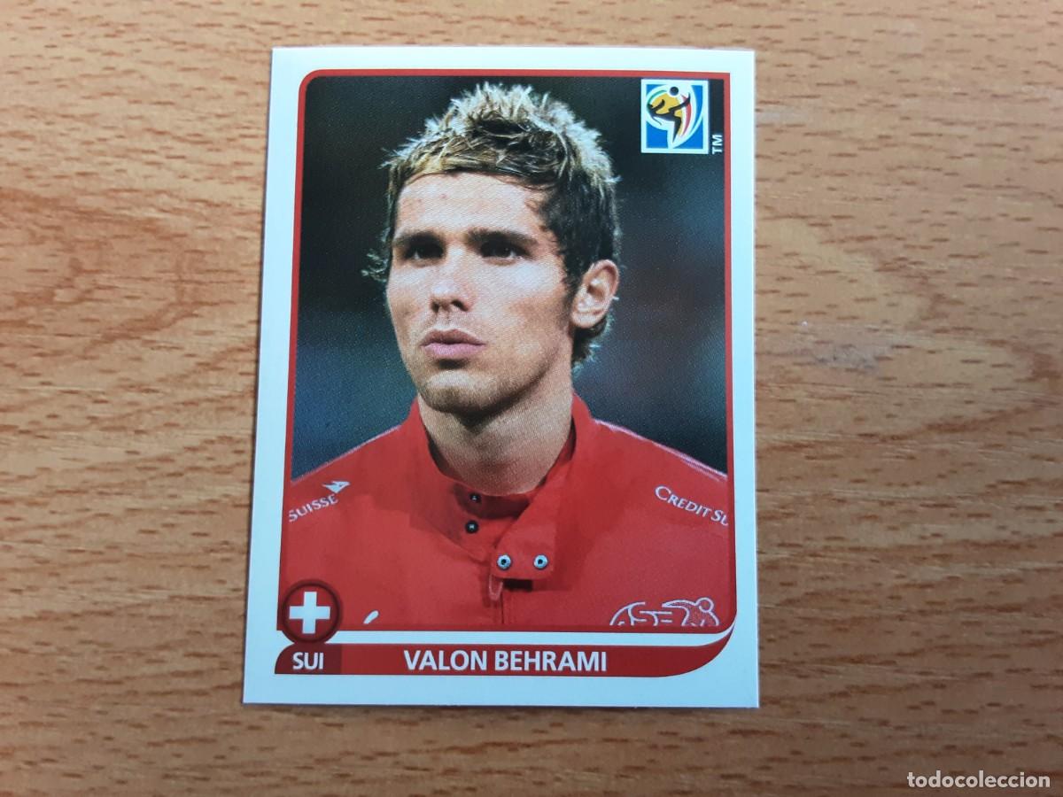 Football Stickers: CROMO FUTBOL MUNDIAL 2010 PANINI 589.BEHRAMI-SUIZA-NUNCA PEGADO