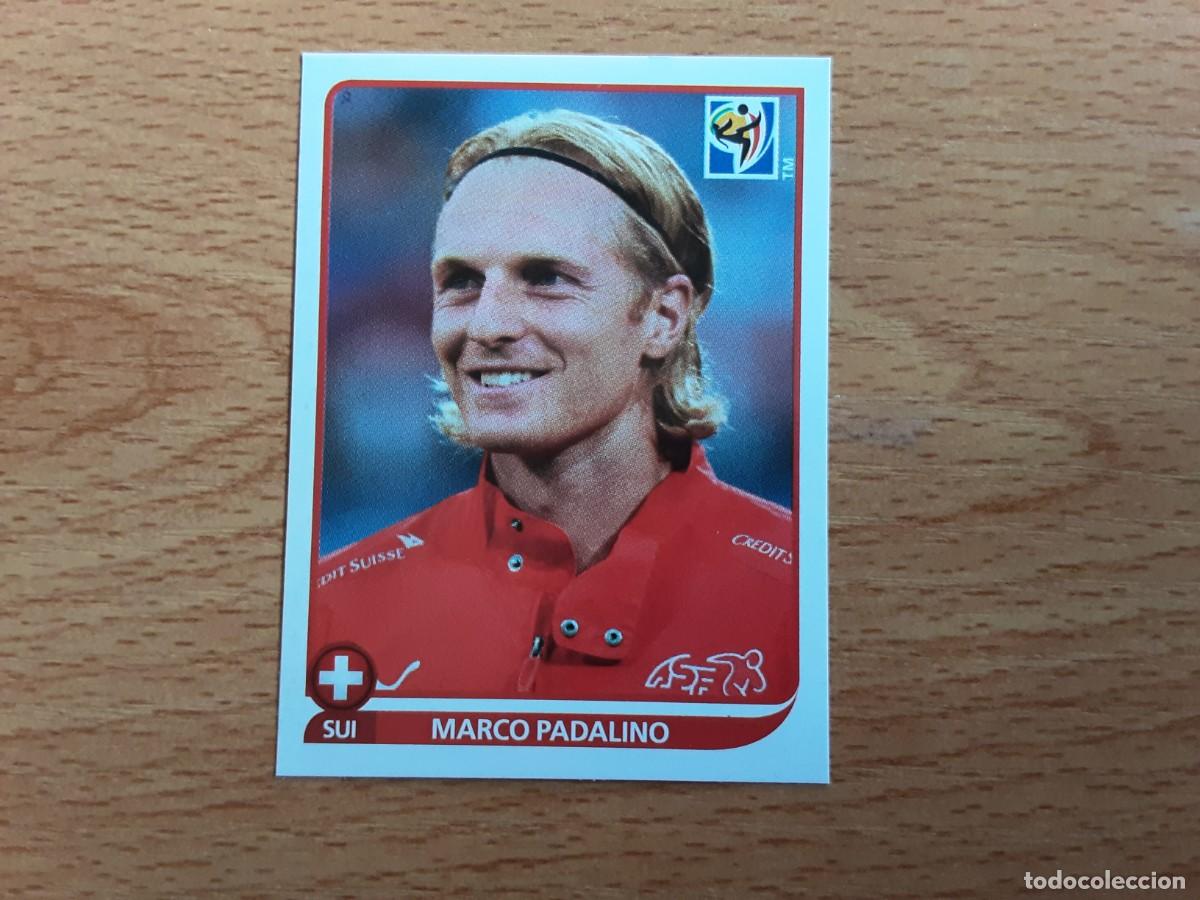 Cromos de f&uacute;tbol: CROMO FUTBOL MUNDIAL 2010 PANINI 590.PADALINO-SUIZA-NUNCA PEGADO