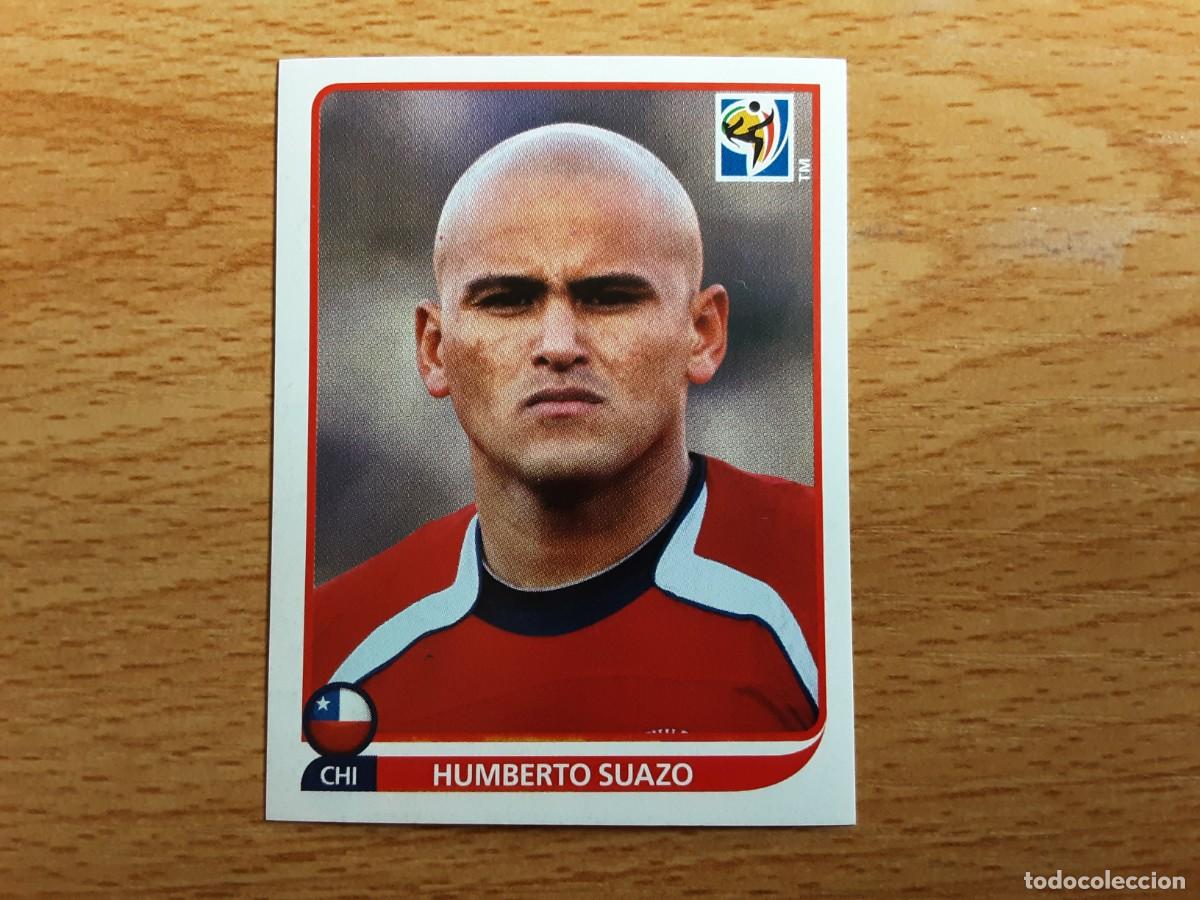 Cromos de F&uacute;tbol: CROMO FUTBOL MUNDIAL 2010 PANINI 636.SUAZO-CHILE-NUNCA PEGADO