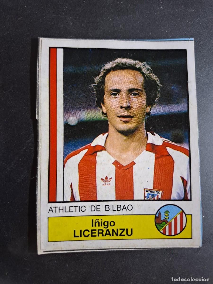 Fu&szlig;ball-Sticker: CROMO LICERANZU 6 ATHLETIC CLUB DE BILBAO FUTBOL 87 86 LIGA 1986 1987 PANINI RECORTADO RECUPERADO