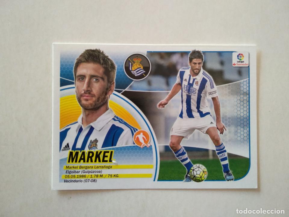 Cromos de F&uacute;tbol: 8 MARKEL BERGARA REAL SOCIEDAD NUEVO LOGO CROMO FUTBOL PANINI EDICIONES ESTE 2016-2017 16-17