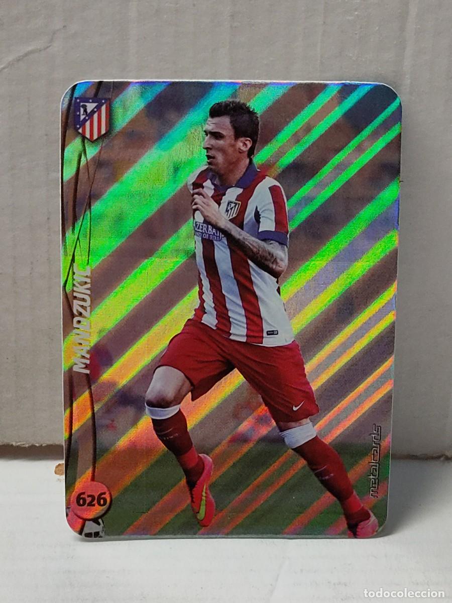 Figurine di Calcio: Cromo Mundicromo Quiz Las Fichas de la Liga 2015 14 15 - METALCARDS -TOP RAYAS -MANDZUKIC 626