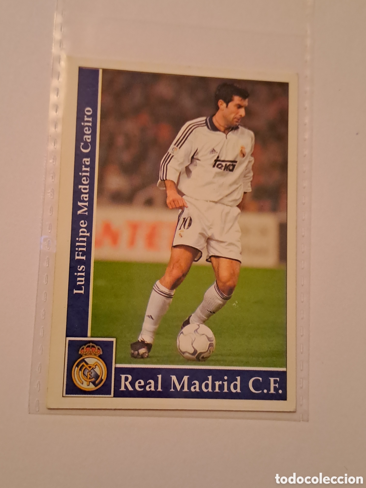 m1 el mejor: luis figo (real madrid) - cromo de - Comprar Cromos