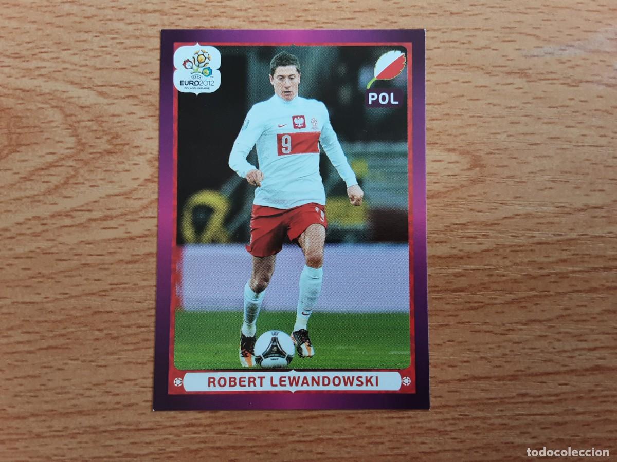 Football Stickers: CROMO FUTBOL EURO 2012 PANINI 77.LEWANDOWSKI-POLONIA-NUNCA PEGADO
