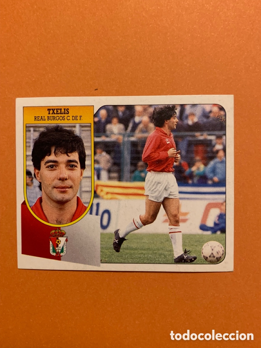 Football Stickers: Txelis Burgos 91 92 Baja Dificil. Liga Este 1991 1992. SIN PEGAR.