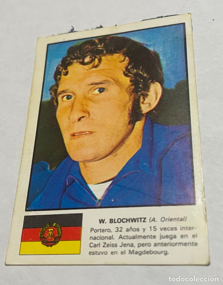 Football Stickers: DISGRA MUNICH 1974 CROMO FUTBOL WORLD ASES MUNDIAL 74 W. BLOCHWITZ Alemania oriental Despegado