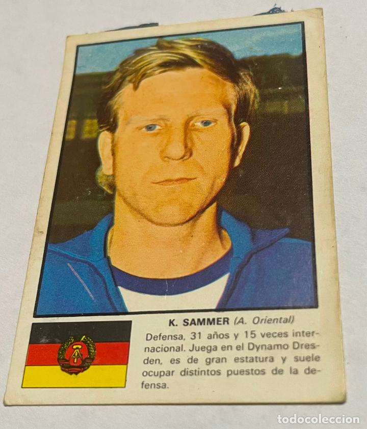 Football Stickers: DISGRA MUNICH 1974 CROMO FUTBOL WORLD ASES MUNDIAL 74 K. SAMMER Alemania oriental Despegado