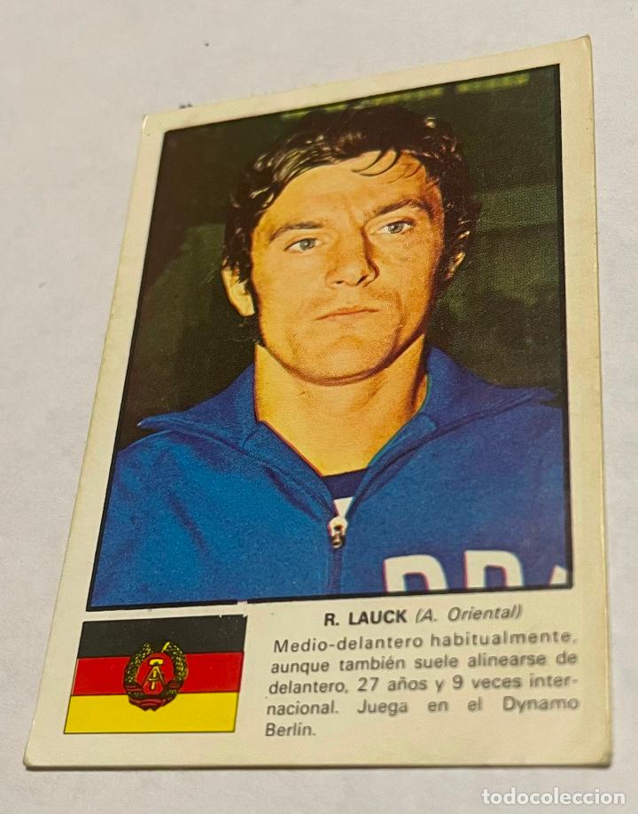 Football Stickers: DISGRA MUNICH 1974 CROMO FUTBOL WORLD ASES MUNDIAL 74 R.LAUCK Alemania oriental Despegado