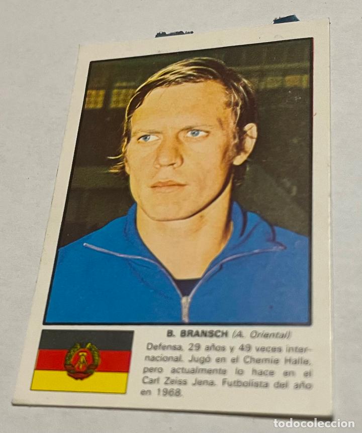 Football Stickers: DISGRA MUNICH 1974 CROMO FUTBOL WORLD ASES MUNDIAL 74 B.BRANSCH Alemania oriental Despegado