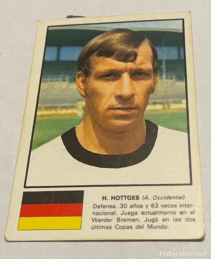 Football Stickers: DISGRA MUNICH 1974 CROMO FUTBOL WORLD ASES MUNDIAL 74 H.HOTTGER Alemania Despegado
