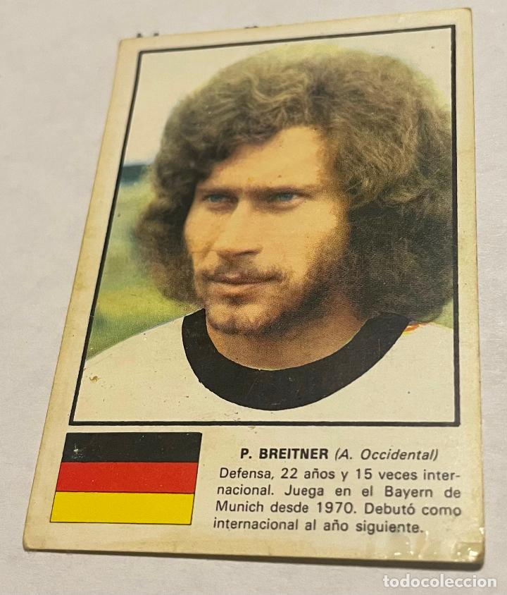 Football Stickers: DISGRA MUNICH 1974 CROMO FUTBOL WORLD ASES MUNDIAL 74 P.BREITNER Alemania Despegado