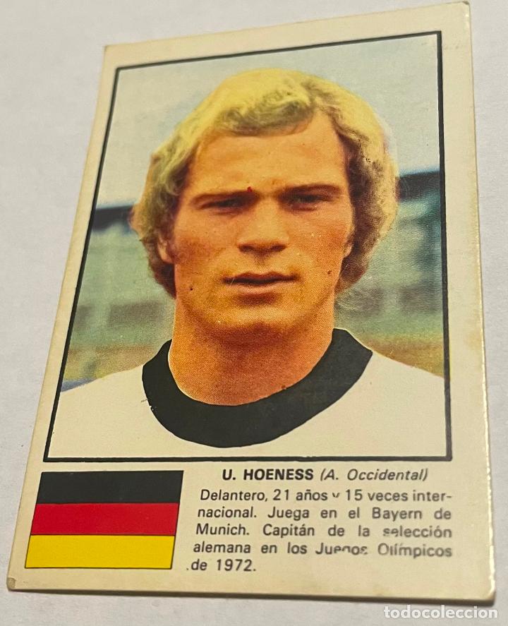 Football Stickers: DISGRA MUNICH 1974 CROMO FUTBOL WORLD ASES MUNDIAL 74 U.HOENESS Alemania Despegado