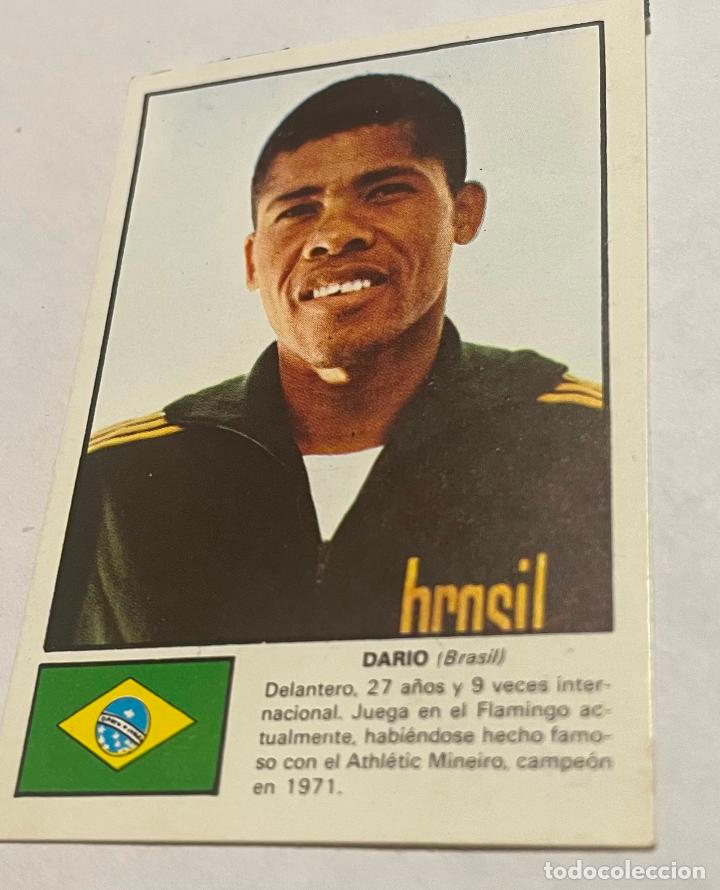 Football Stickers: DISGRA MUNICH 1974 CROMO FUTBOL WORLD ASES MUNDIAL 74 DARIO, Brasil Despegado