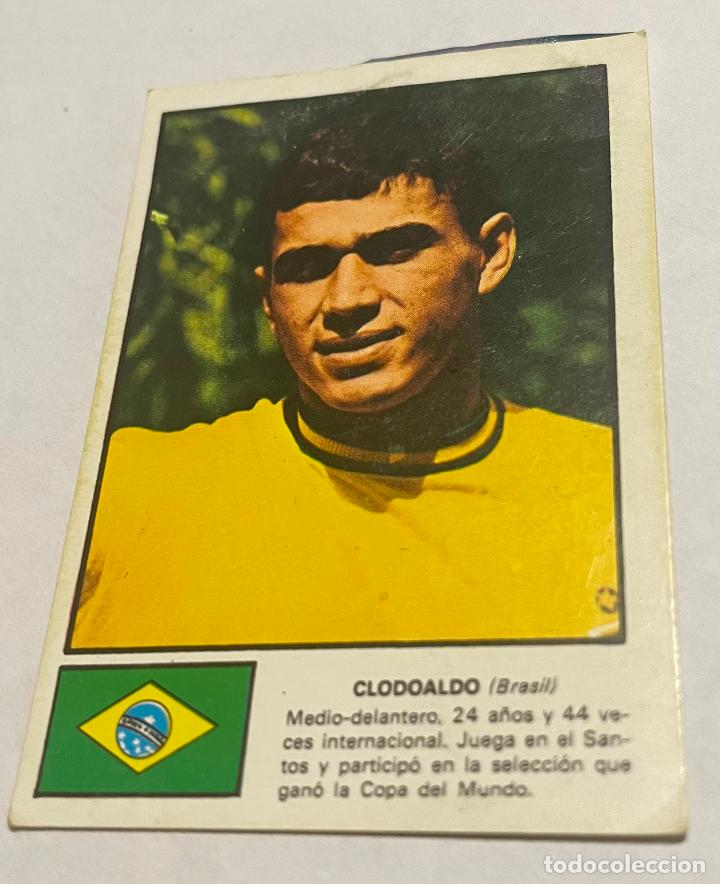 Football Stickers: DISGRA MUNICH 1974 CROMO FUTBOL WORLD ASES MUNDIAL 74 CLODOALDO Brasil Despegado