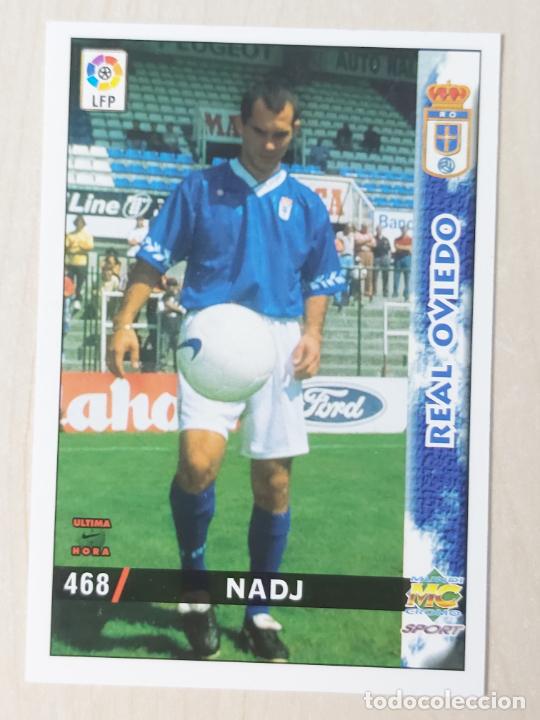 Cartes &agrave; collectionner de Football: N&ordm; 468 NADJ - MUNDICROMO - FICHAS DE LA LIGA 98 99 - ULTIMA HORA II