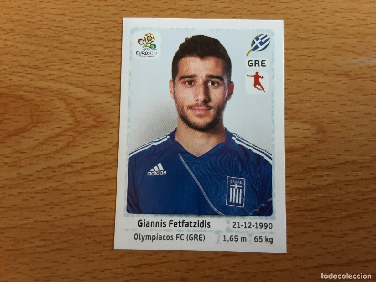 Football Stickers: CROMO FUTBOL EURO 2012 PANINI 97.FETFATZIDIS-GRECIA-NUNCA PEGADO