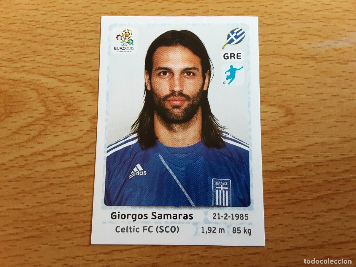 Football Stickers: CROMO FUTBOL EURO 2012 PANINI 103.SAMARAS-GRECIA-NUNCA PEGADO