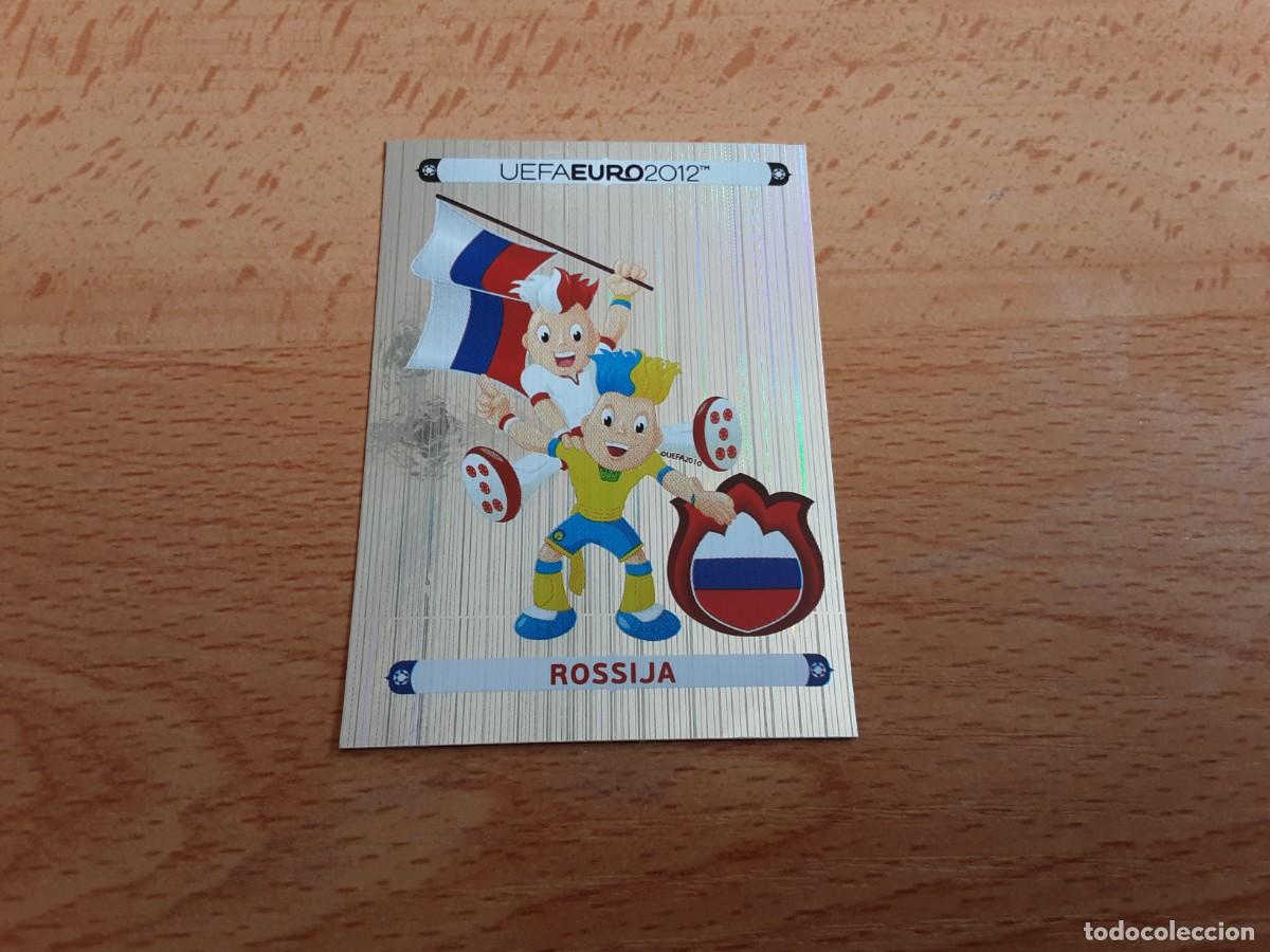 Fu&szlig;ball-Sticker: CROMO FUTBOL EURO 2012 PANINI 107.LOGO MASCOTA-RUSIA-NUNCA PEGADO