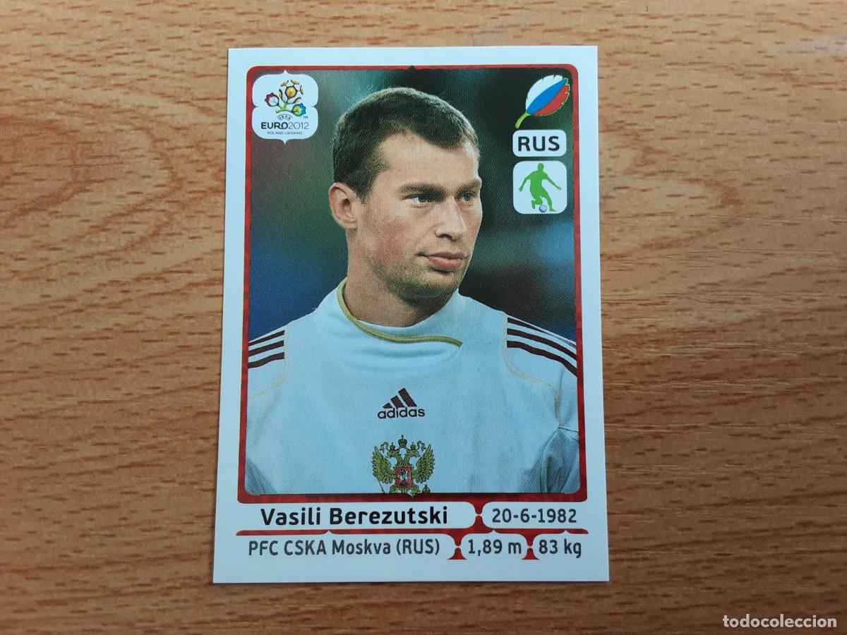 Football Stickers: CROMO FUTBOL EURO 2012 PANINI 118.BEREZUTSKI-RUSIA-NUNCA PEGADO