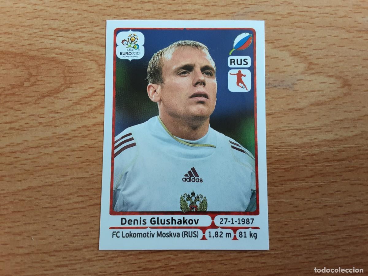 Football Stickers: CROMO FUTBOL EURO 2012 PANINI 126.GLUSHAKOV-RUSIA-NUNCA PEGADO