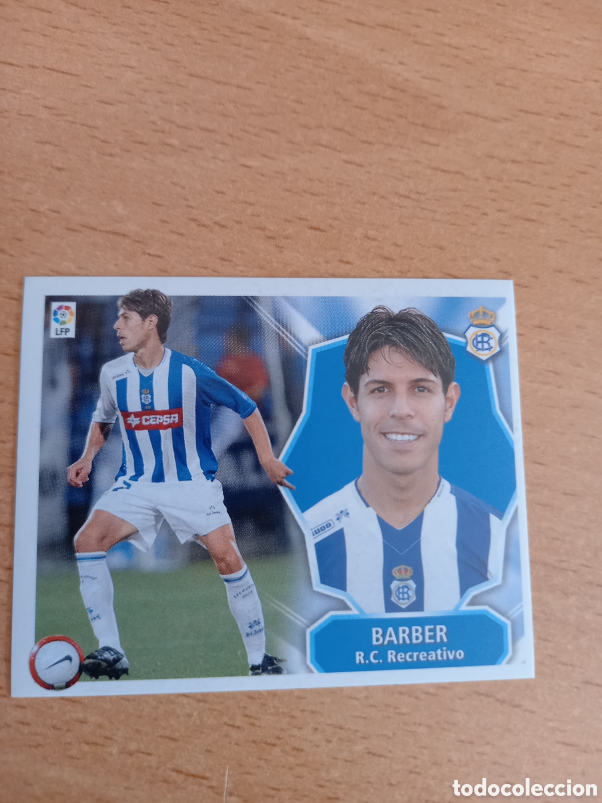 Football Stickers: Barber Recreativo de Huelva liga 2008 2009 08 09 ediciones este