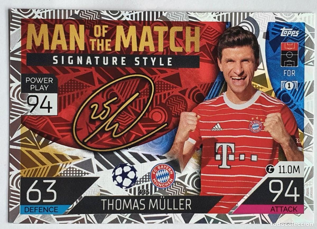 man of the match signature style #435 thomas mu - Buy Collectible football  stickers on todocoleccion