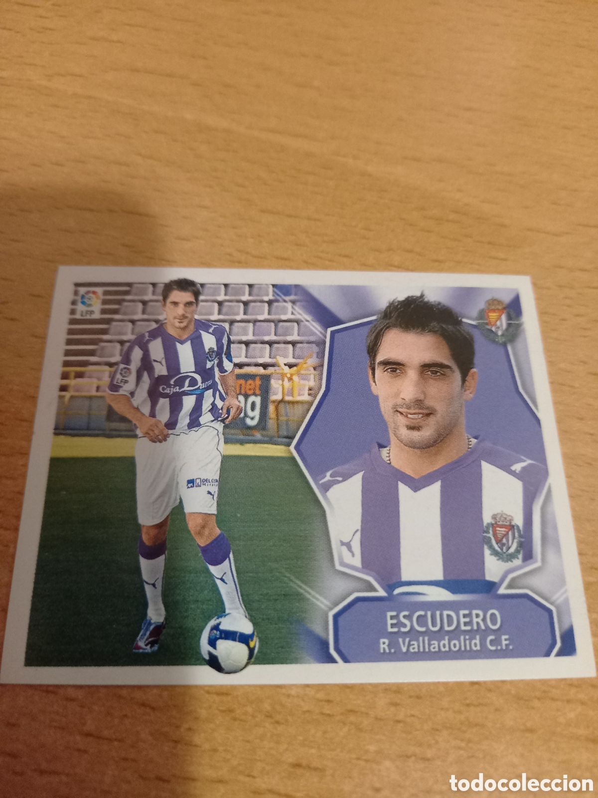Fu&szlig;ball-Sticker: Escudero Real Valladolid fichaje 9 liga 2008 2009 08 09 ediciones este