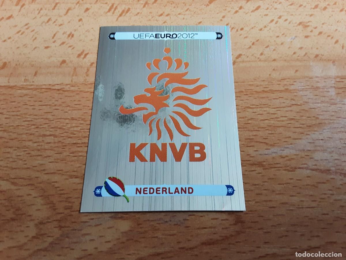 Cromos de f&uacute;tbol: CROMO FUTBOL EURO 2012 PANINI 166.ESCUDO-HOLANDA-NUNCA PEGADO